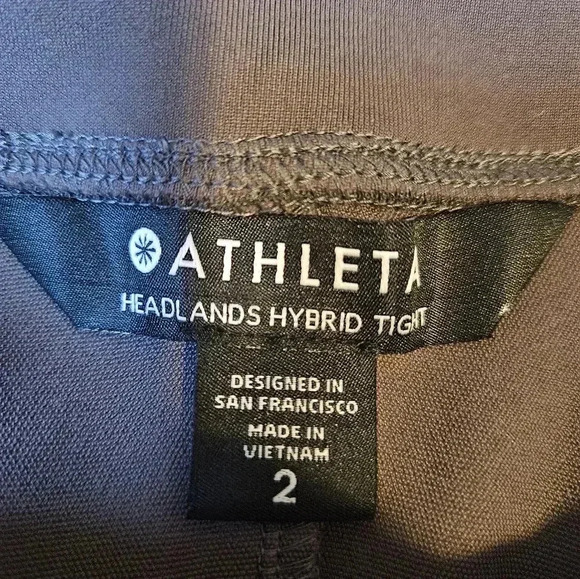 Athleta Headlands Hybrid Tight Pants Shale 2 - Picture 15 of 16